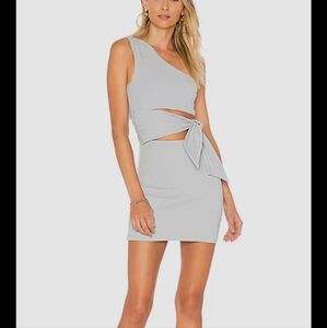 Lovers + Friends Blue Cut Out Mini Dress